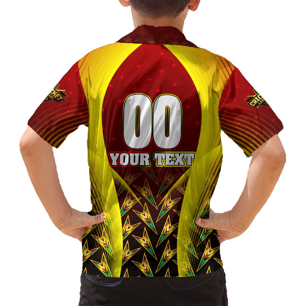 Personalised Guyana Cricket Amazon Warriors Family Matching Short Sleeve Bodycon Dress and Hawaiian Shirt Unleashing the Power Battle Mode