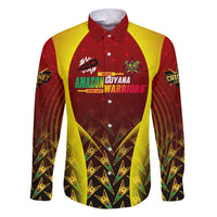 Personalised Guyana Cricket Amazon Warriors Family Matching Short Sleeve Bodycon Dress and Hawaiian Shirt Unleashing the Power Battle Mode