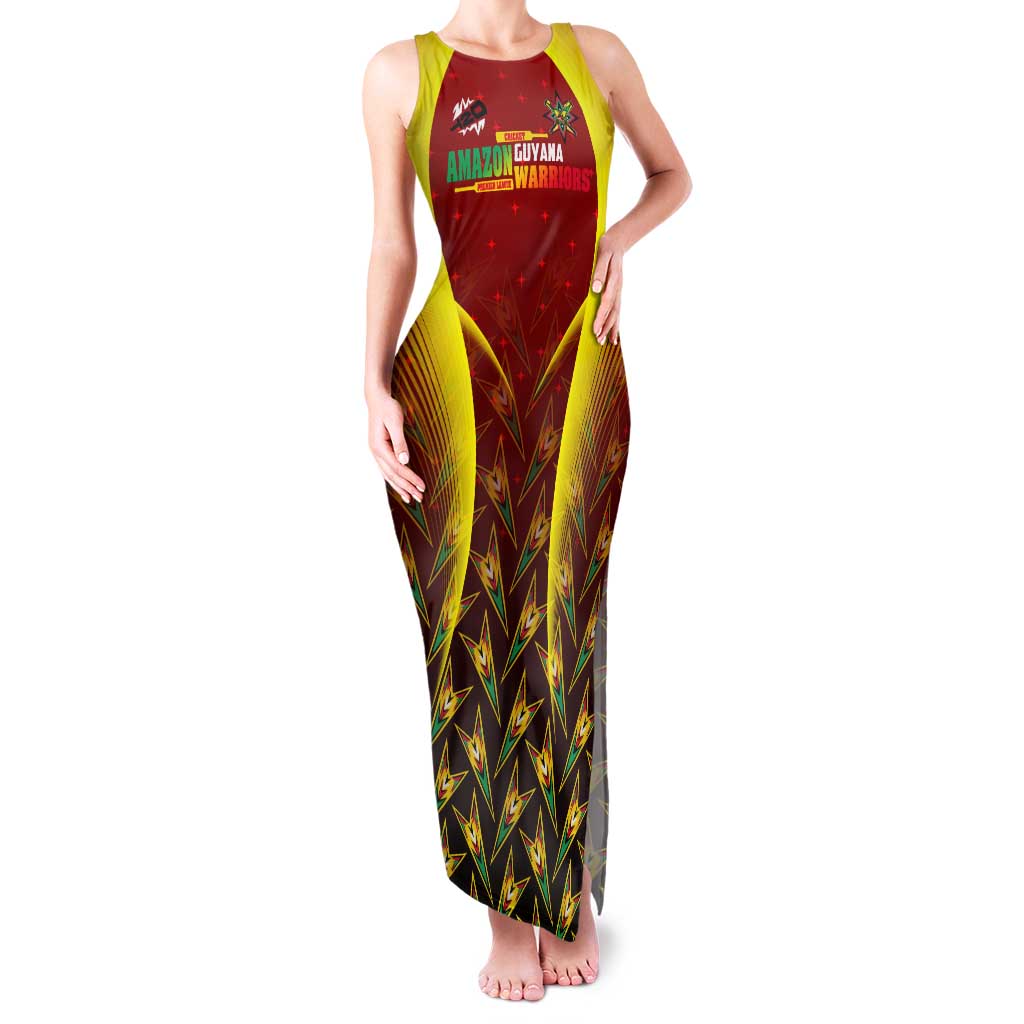 Personalised Guyana Cricket Amazon Warriors Family Matching Tank Maxi Dress and Hawaiian Shirt Unleashing the Power Battle Mode