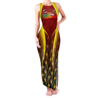 Personalised Guyana Cricket Amazon Warriors Family Matching Tank Maxi Dress and Hawaiian Shirt Unleashing the Power Battle Mode
