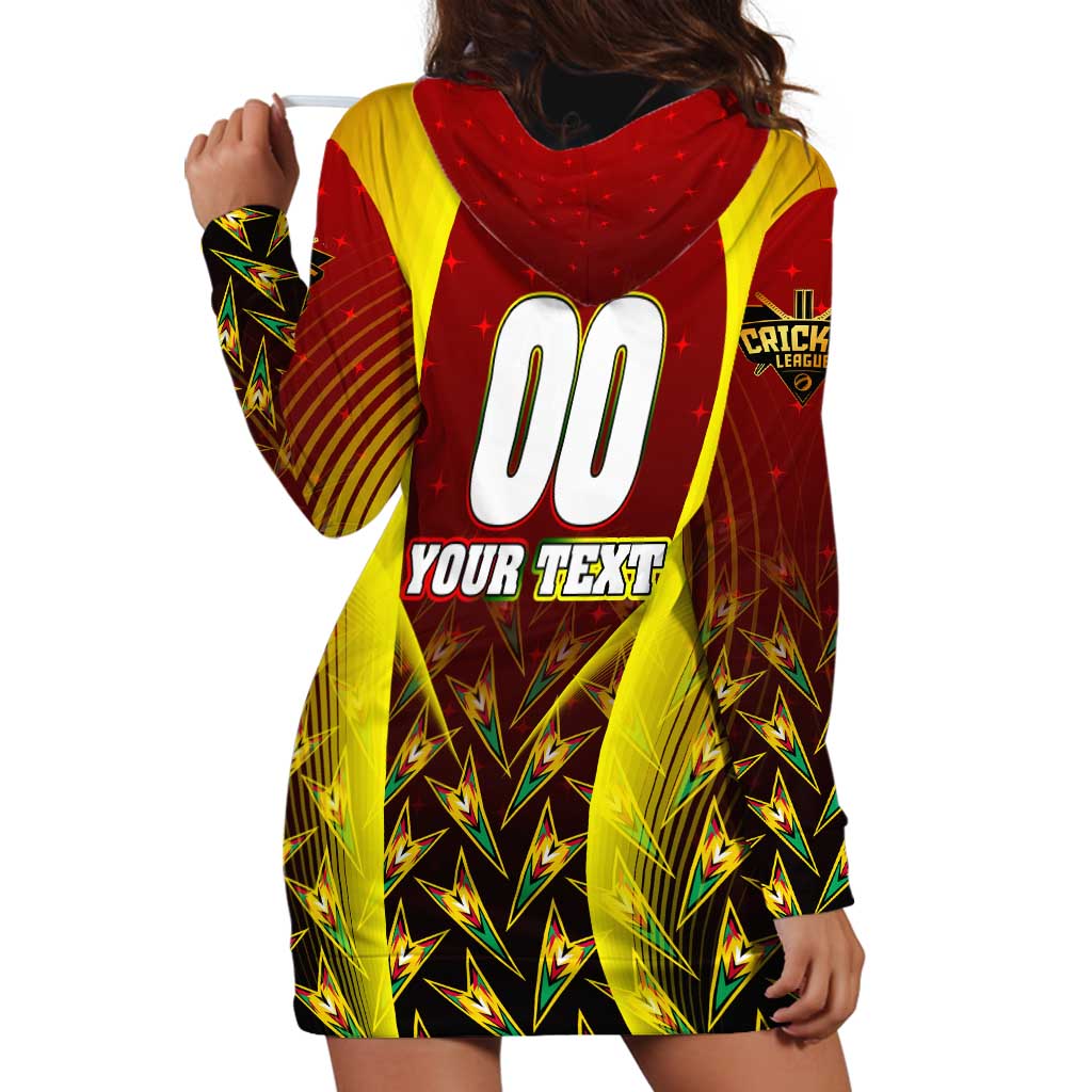 Personalised Guyana Cricket Amazon Warriors Hoodie Dress Unleashing the Power Battle Mode