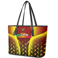 Guyana Cricket Amazon Warriors Leather Tote Bag Unleashing the Power Battle Mode