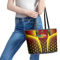 Guyana Cricket Amazon Warriors Leather Tote Bag Unleashing the Power Battle Mode