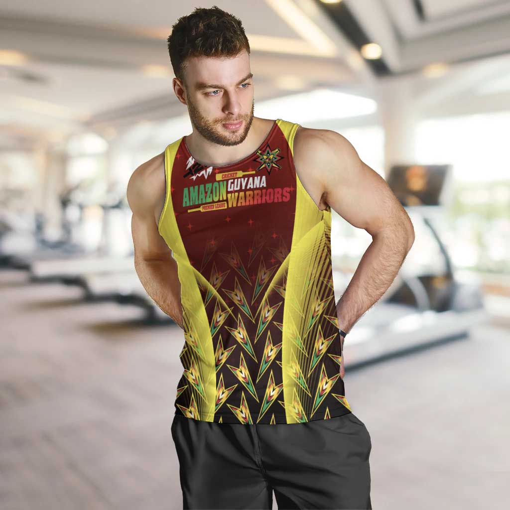 Personalised Guyana Cricket Amazon Warriors Men Tank Top Unleashing the Power Battle Mode