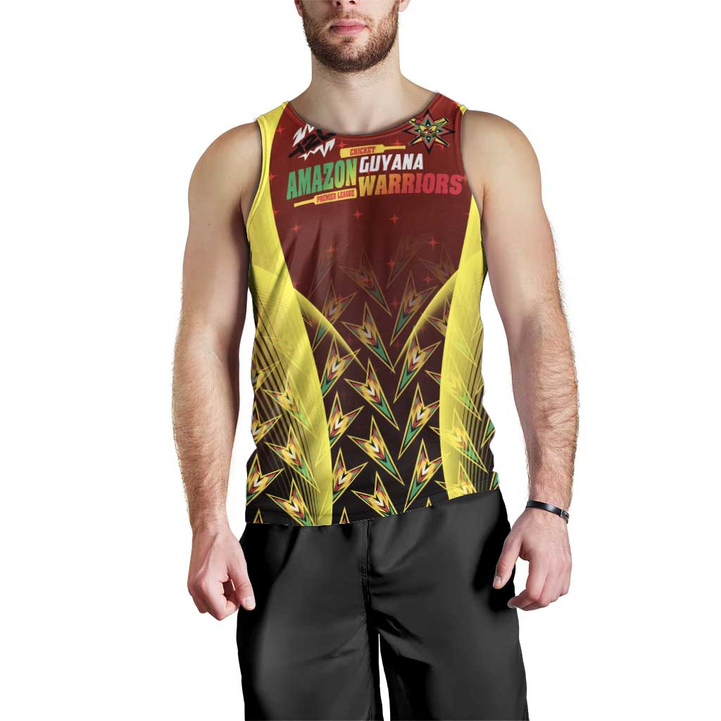 Personalised Guyana Cricket Amazon Warriors Men Tank Top Unleashing the Power Battle Mode