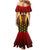 Personalised Guyana Cricket Amazon Warriors Mermaid Dress Unleashing the Power Battle Mode