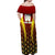 Personalised Guyana Cricket Amazon Warriors Off Shoulder Maxi Dress Unleashing the Power Battle Mode