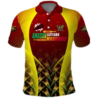 Personalised Guyana Cricket Amazon Warriors Polo Shirt Unleashing the Power Battle Mode