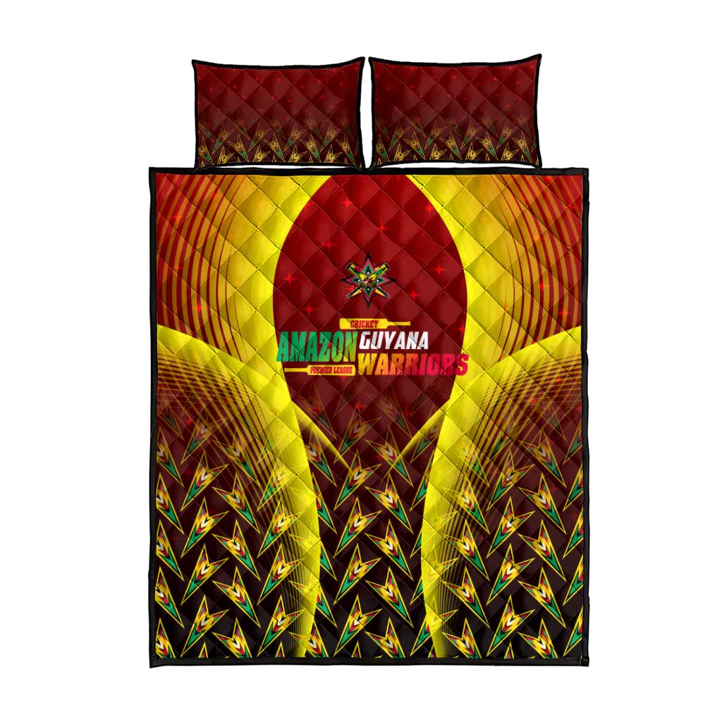 Guyana Cricket Amazon Warriors Quilt Bed Set Unleashing the Power Battle Mode