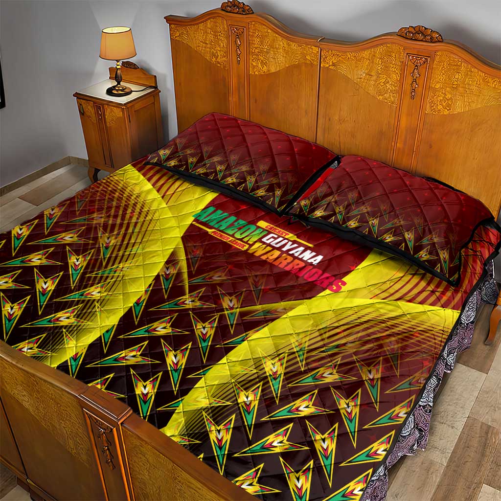 Guyana Cricket Amazon Warriors Quilt Bed Set Unleashing the Power Battle Mode
