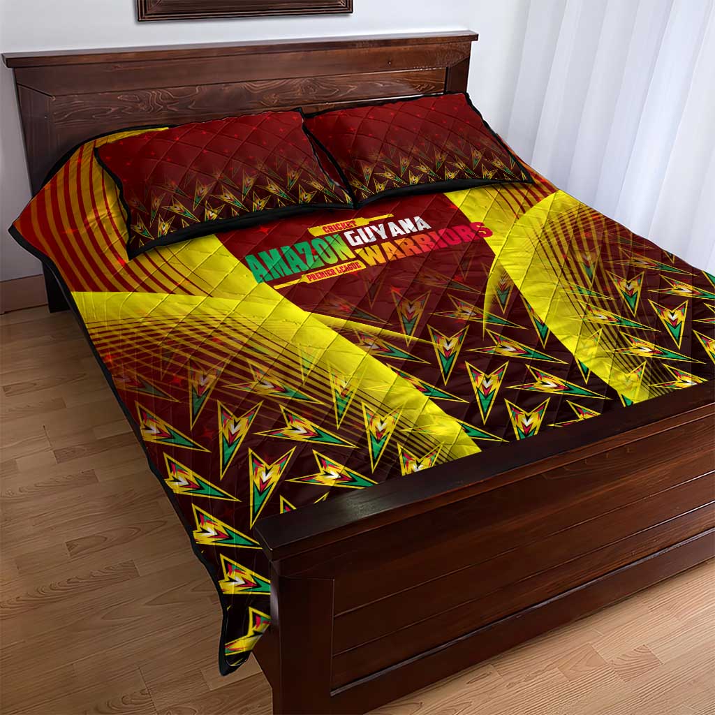 Guyana Cricket Amazon Warriors Quilt Bed Set Unleashing the Power Battle Mode