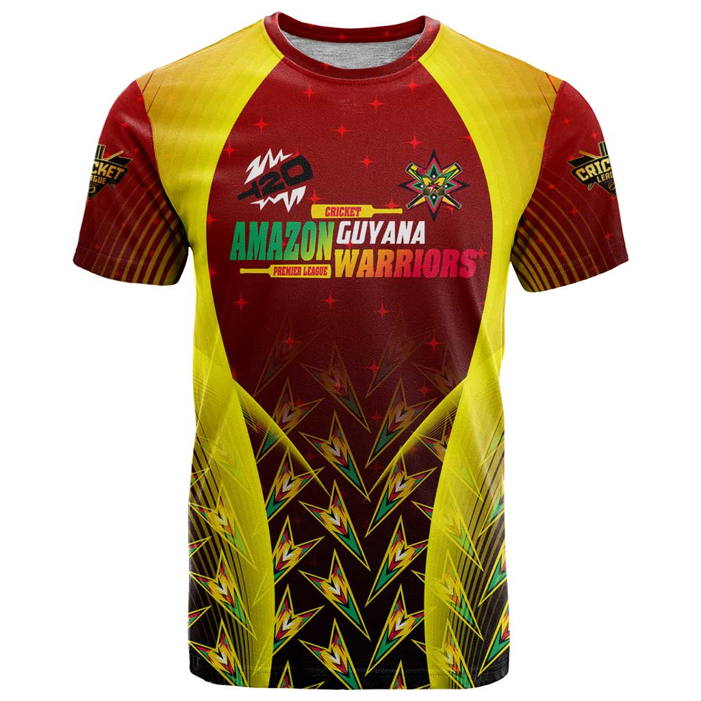 Personalised Guyana Cricket Amazon Warriors T Shirt Unleashing the Power Battle Mode
