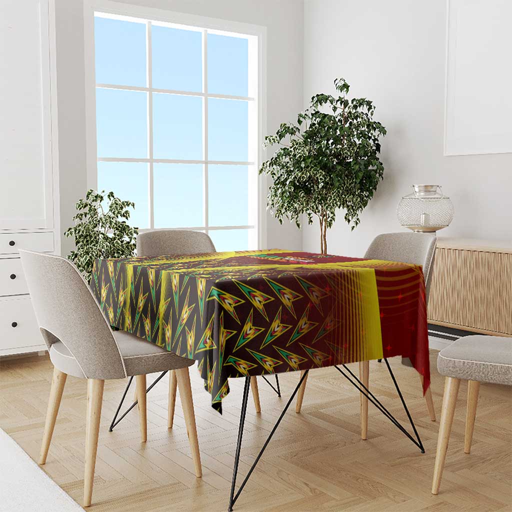 Guyana Cricket Amazon Warriors Tablecloth Unleashing the Power Battle Mode