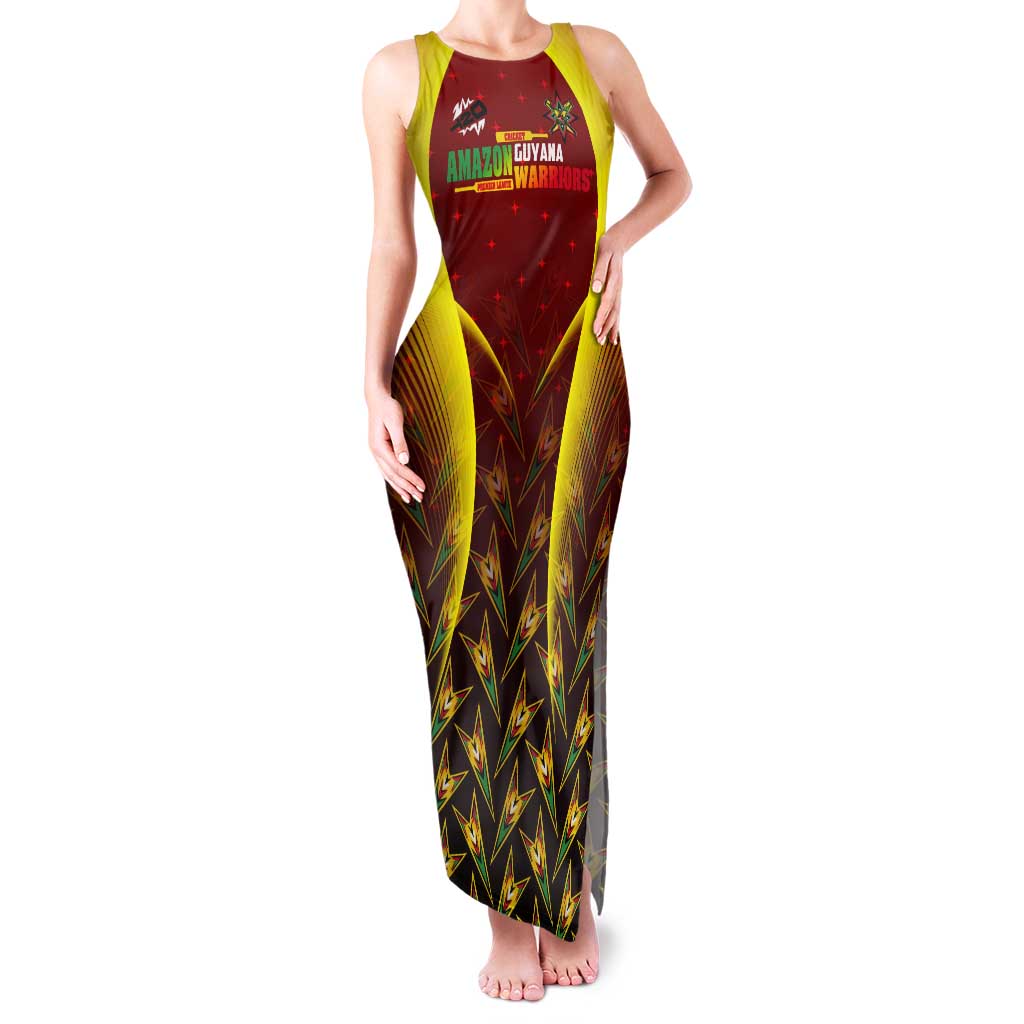 Personalised Guyana Cricket Amazon Warriors Tank Maxi Dress Unleashing the Power Battle Mode