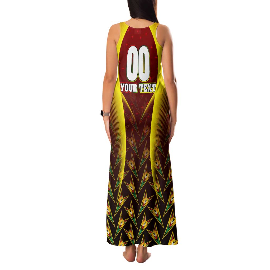 Personalised Guyana Cricket Amazon Warriors Tank Maxi Dress Unleashing the Power Battle Mode