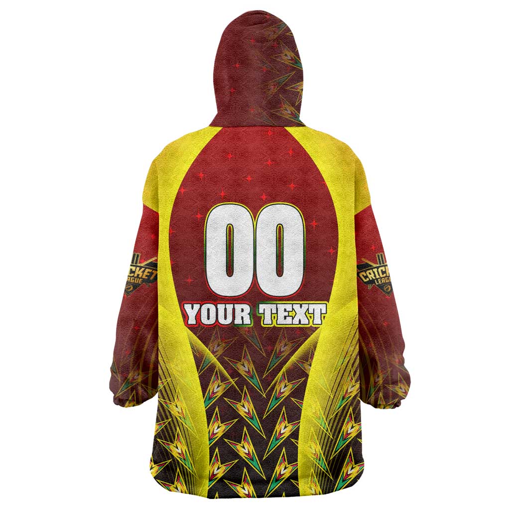 Personalised Guyana Cricket Amazon Warriors Wearable Blanket Hoodie Unleashing the Power Battle Mode