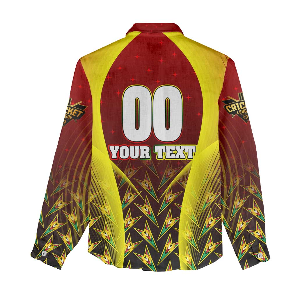 Personalised Guyana Cricket Amazon Warriors Women Casual Shirt Unleashing the Power Battle Mode