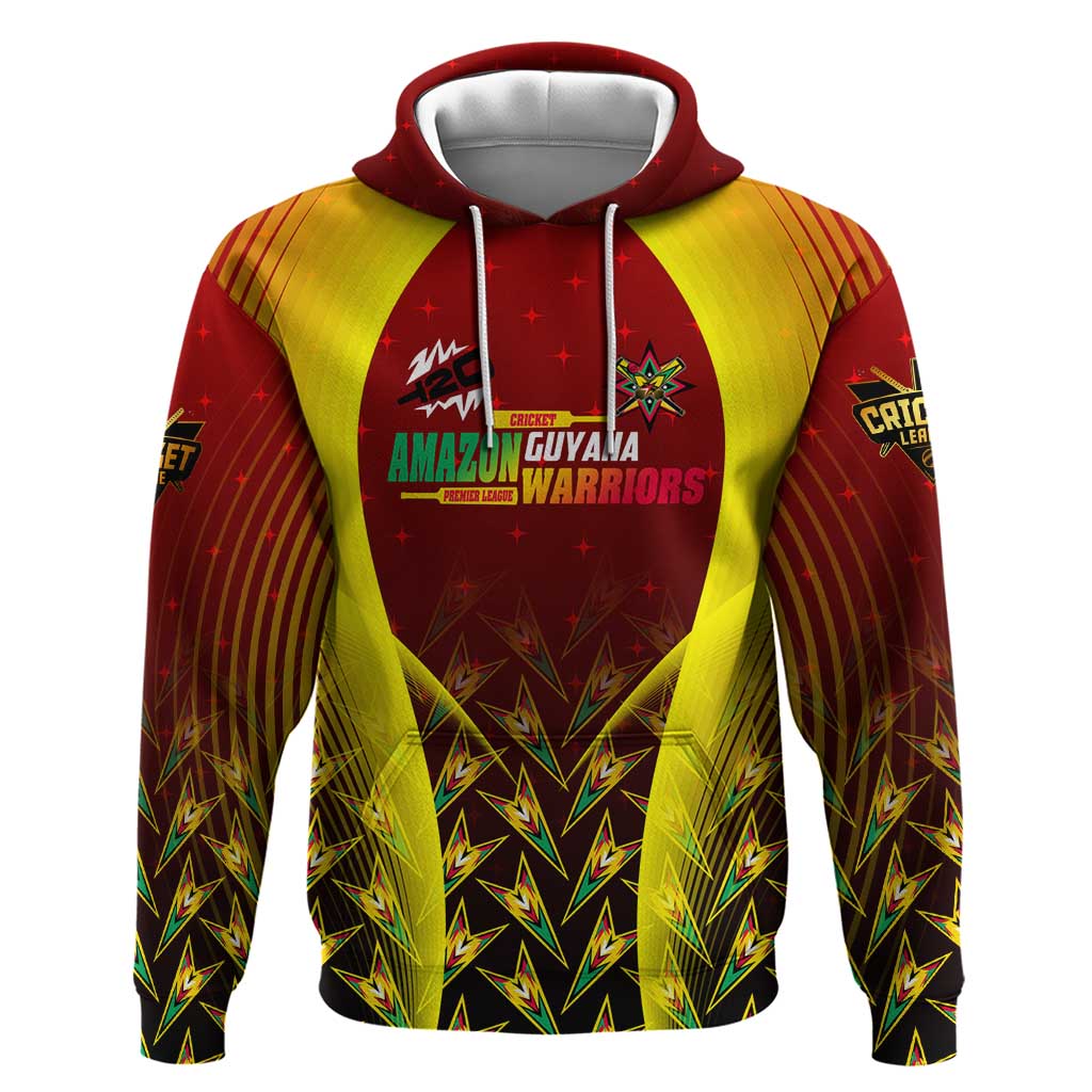Personalised Guyana Cricket Amazon Warriors Zip Hoodie Unleashing the Power Battle Mode