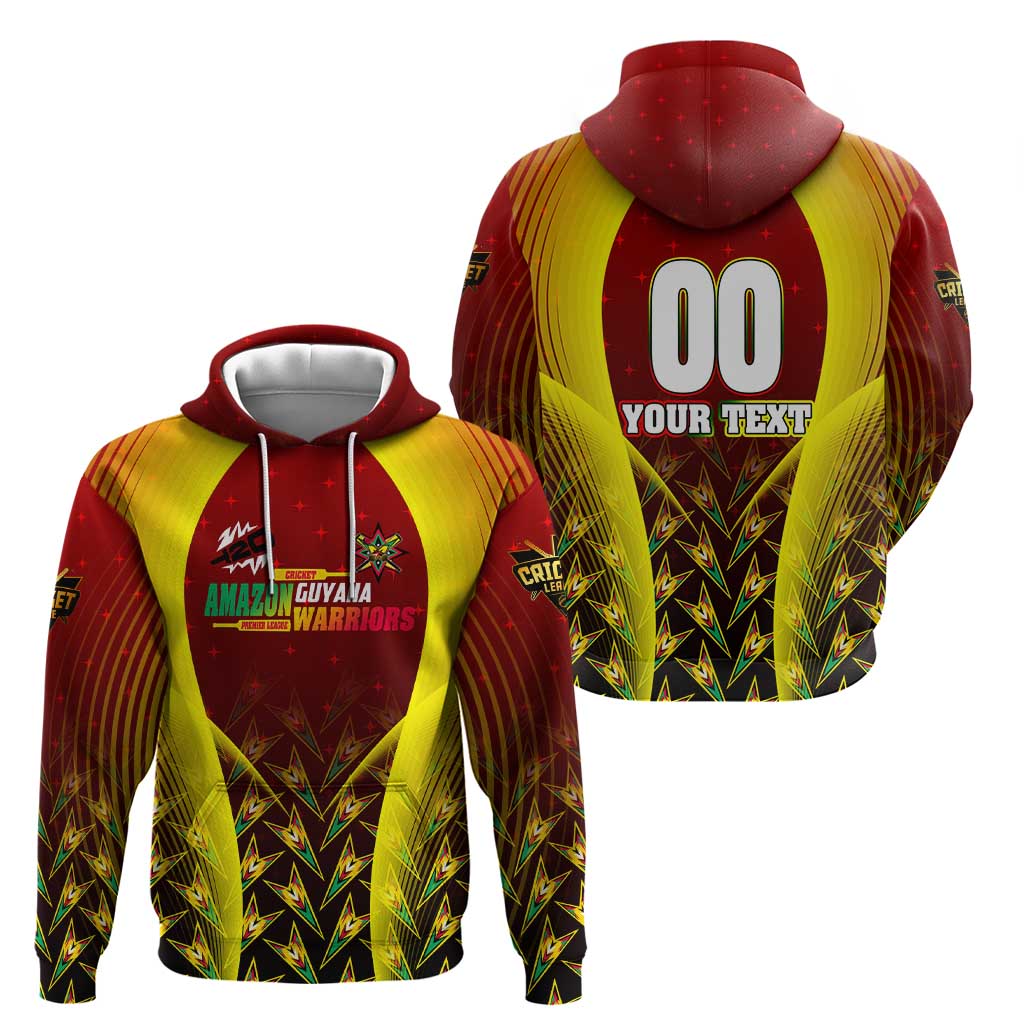 Personalised Guyana Cricket Amazon Warriors Zip Hoodie Unleashing the Power Battle Mode