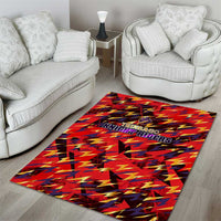 Trinidad and Tobago Cricket Knight Riders Area Rug Trinbago’s Thunder Charge