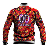 Personalised Trinidad and Tobago Cricket Knight Riders Baseball Jacket Trinbago’s Thunder Charge