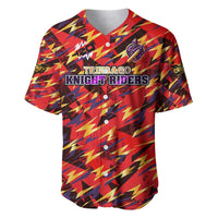 Personalised Trinidad and Tobago Cricket Knight Riders Baseball Jersey Trinbago’s Thunder Charge