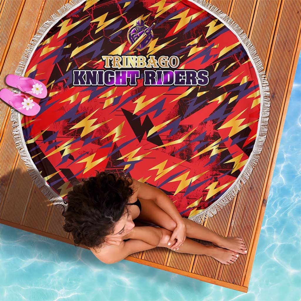 Trinidad and Tobago Cricket Knight Riders Beach Blanket Trinbago’s Thunder Charge