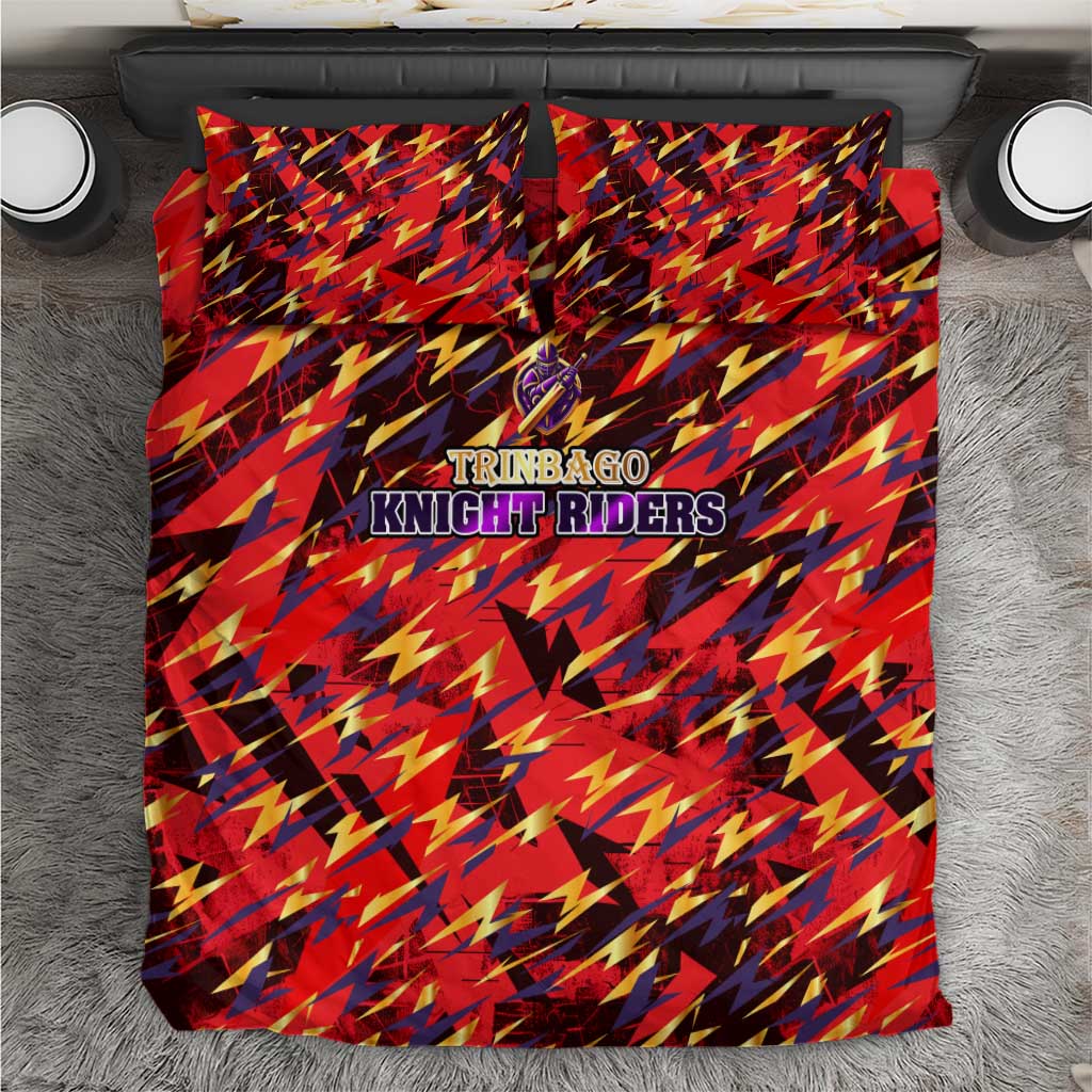 Trinidad and Tobago Cricket Knight Riders Bedding Set Trinbago’s Thunder Charge