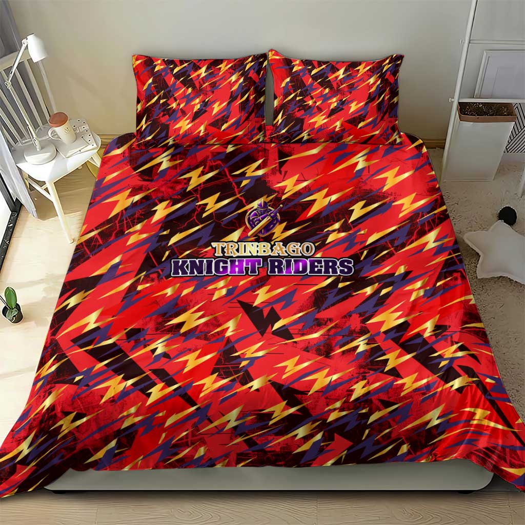 Trinidad and Tobago Cricket Knight Riders Bedding Set Trinbago’s Thunder Charge