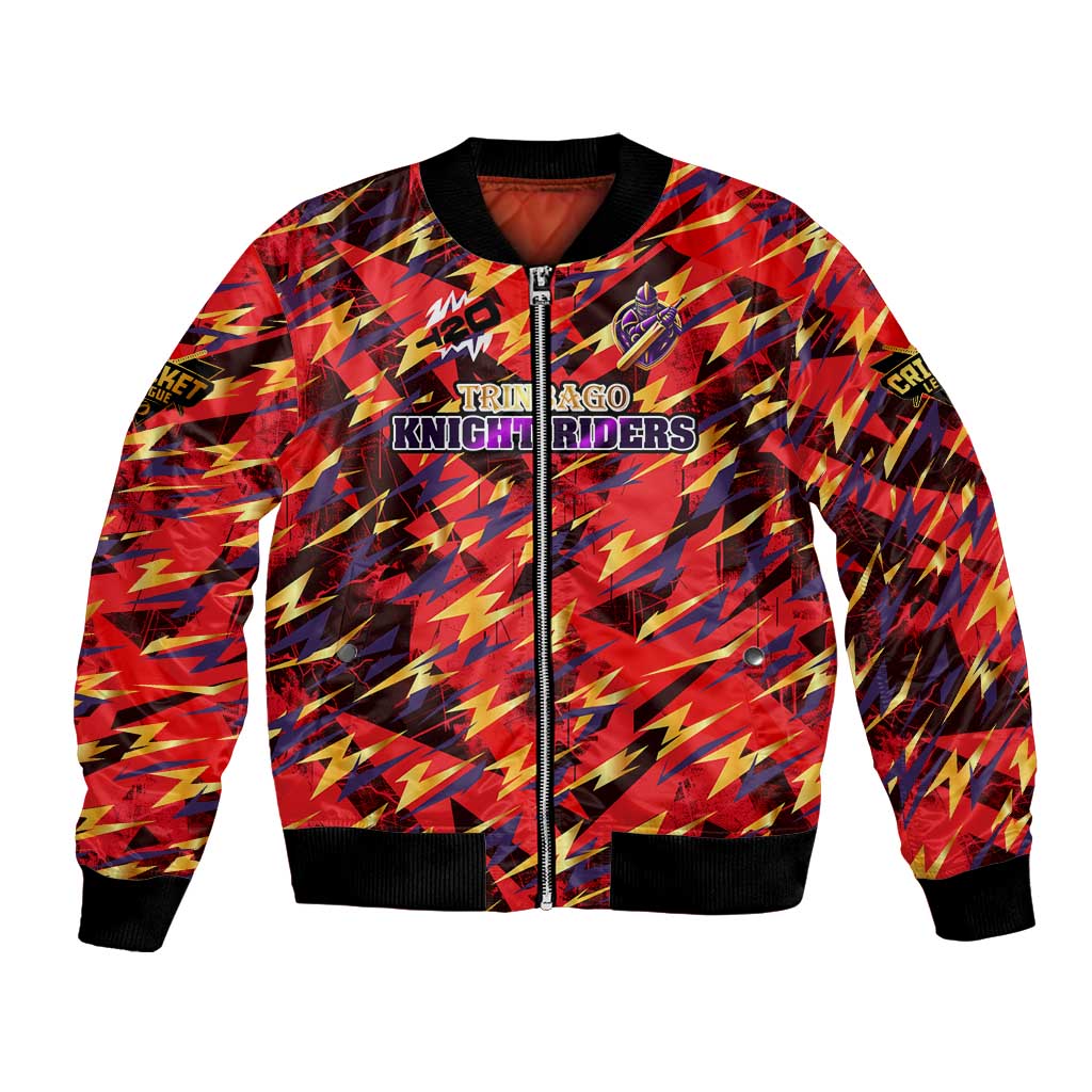 Personalised Trinidad and Tobago Cricket Knight Riders Bomber Jacket Trinbago’s Thunder Charge