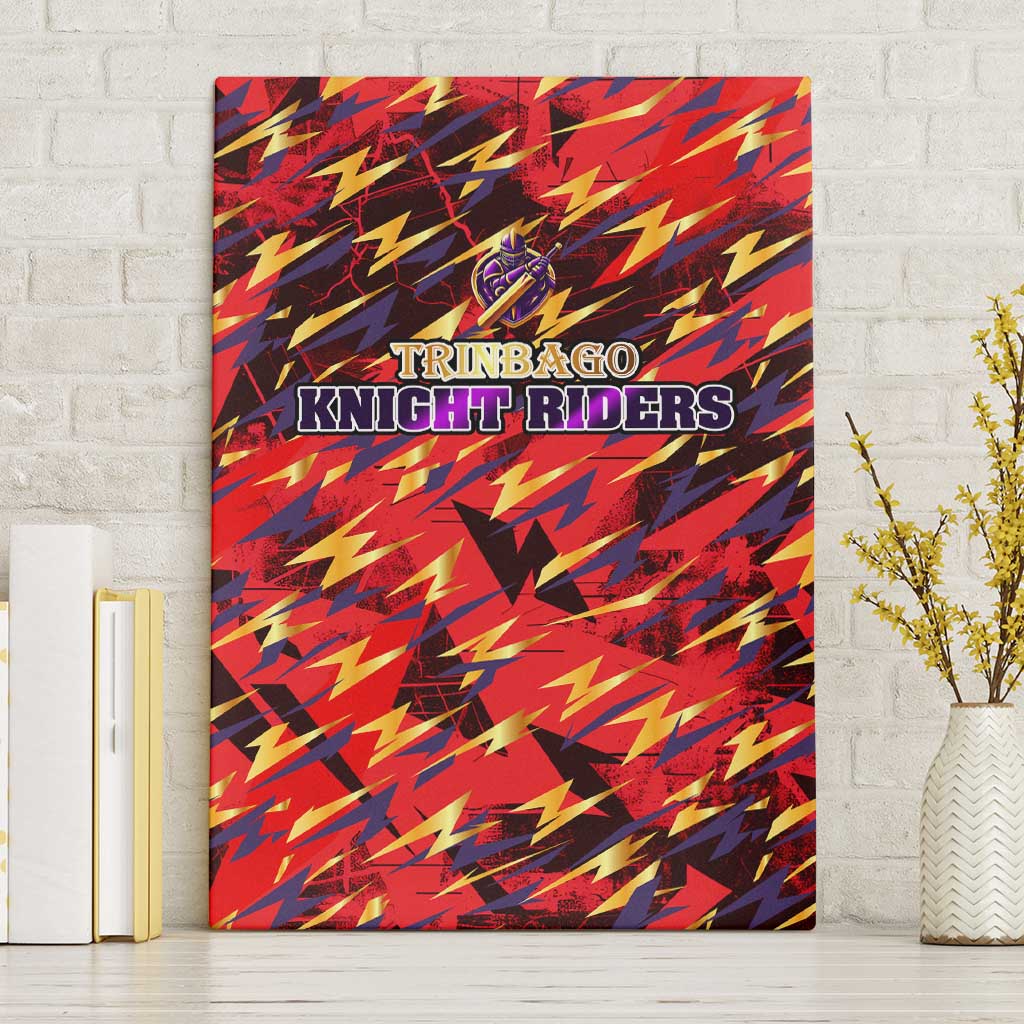 Trinidad and Tobago Cricket Knight Riders Canvas Wall Art Trinbago’s Thunder Charge