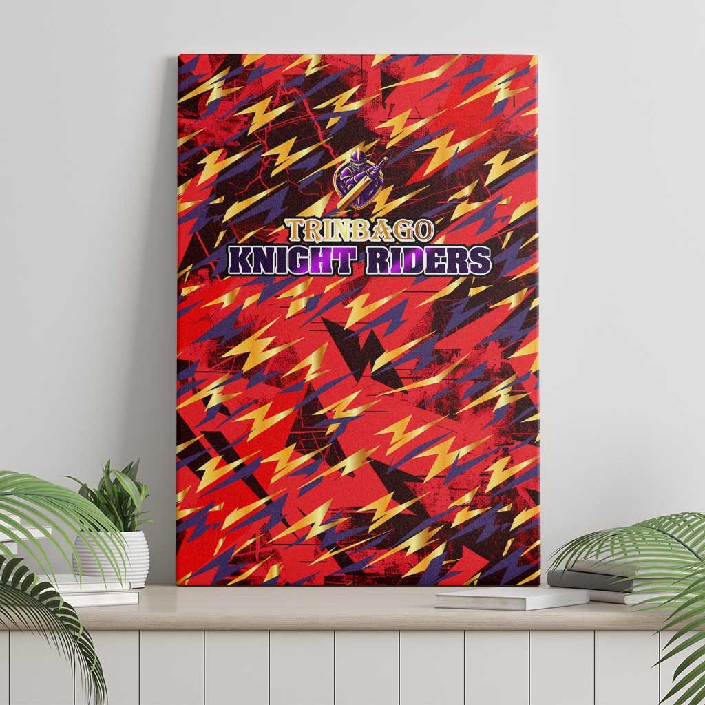 Trinidad and Tobago Cricket Knight Riders Canvas Wall Art Trinbago’s Thunder Charge