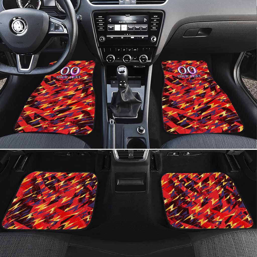 Trinidad and Tobago Cricket Knight Riders Car Mats Trinbago’s Thunder Charge