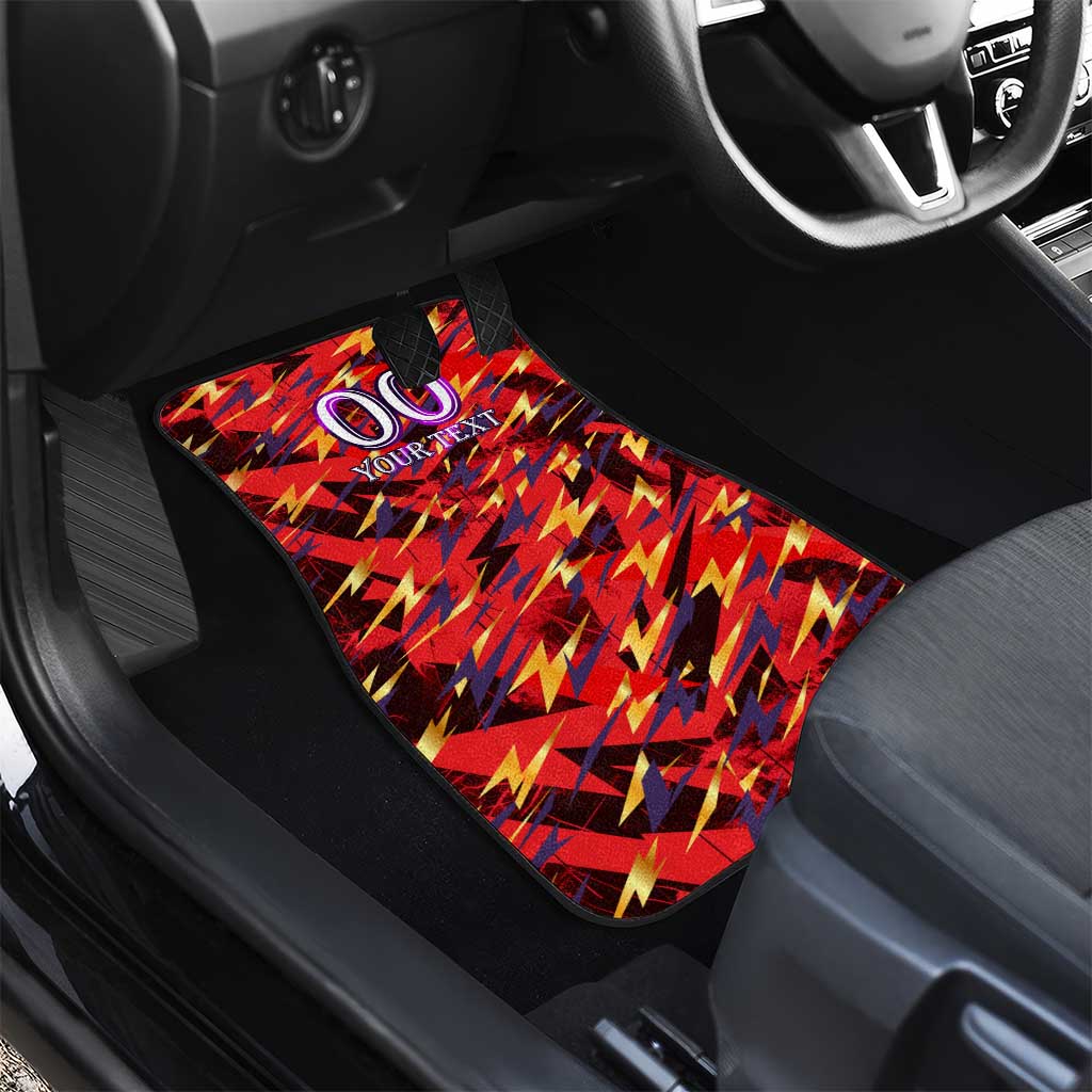Trinidad and Tobago Cricket Knight Riders Car Mats Trinbago’s Thunder Charge