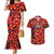 Personalised Trinidad and Tobago Cricket Knight Riders Couples Matching Mermaid Dress and Hawaiian Shirt Trinbago’s Thunder Charge