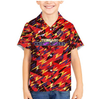 Personalised Trinidad and Tobago Cricket Knight Riders Family Matching Mermaid Dress and Hawaiian Shirt Trinbago’s Thunder Charge