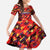 Personalised Trinidad and Tobago Cricket Knight Riders Family Matching Off The Shoulder Long Sleeve Dress and Hawaiian Shirt Trinbago’s Thunder Charge
