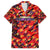 Personalised Trinidad and Tobago Cricket Knight Riders Family Matching Off The Shoulder Long Sleeve Dress and Hawaiian Shirt Trinbago’s Thunder Charge