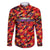 Personalised Trinidad and Tobago Cricket Knight Riders Family Matching Off The Shoulder Long Sleeve Dress and Hawaiian Shirt Trinbago’s Thunder Charge