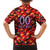 Personalised Trinidad and Tobago Cricket Knight Riders Family Matching Off Shoulder Maxi Dress and Hawaiian Shirt Trinbago’s Thunder Charge