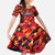 Personalised Trinidad and Tobago Cricket Knight Riders Family Matching Off Shoulder Maxi Dress and Hawaiian Shirt Trinbago’s Thunder Charge