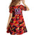 Personalised Trinidad and Tobago Cricket Knight Riders Family Matching Off Shoulder Maxi Dress and Hawaiian Shirt Trinbago’s Thunder Charge