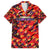 Personalised Trinidad and Tobago Cricket Knight Riders Family Matching Off Shoulder Maxi Dress and Hawaiian Shirt Trinbago’s Thunder Charge