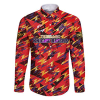 Personalised Trinidad and Tobago Cricket Knight Riders Family Matching Puletasi and Hawaiian Shirt Trinbago’s Thunder Charge