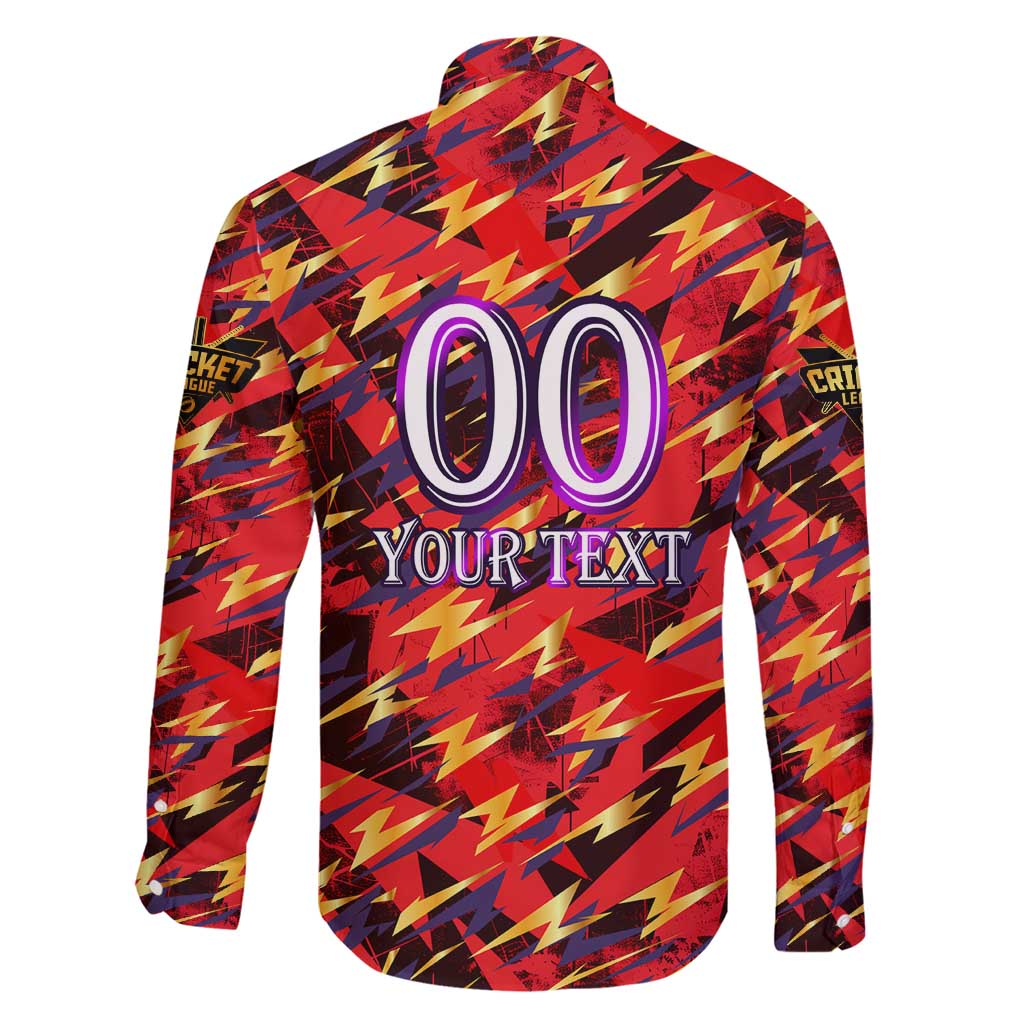 Personalised Trinidad and Tobago Cricket Knight Riders Family Matching Short Sleeve Bodycon Dress and Hawaiian Shirt Trinbago’s Thunder Charge