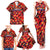 Personalised Trinidad and Tobago Cricket Knight Riders Family Matching Tank Maxi Dress and Hawaiian Shirt Trinbago’s Thunder Charge