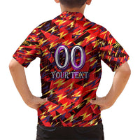 Personalised Trinidad and Tobago Cricket Knight Riders Hawaiian Shirt Trinbago’s Thunder Charge