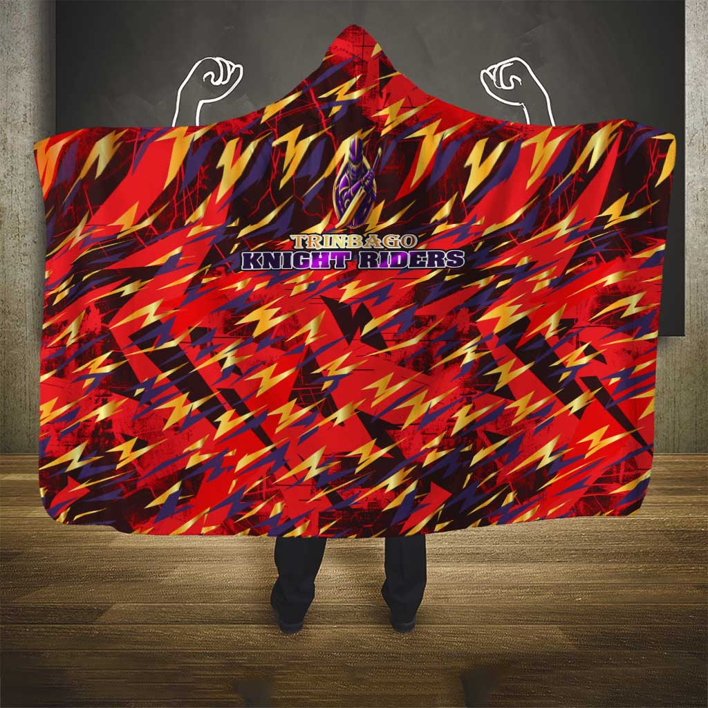 Trinidad and Tobago Cricket Knight Riders Hooded Blanket Trinbago’s Thunder Charge
