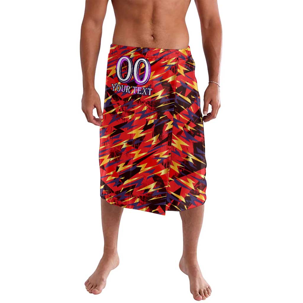 Personalised Trinidad and Tobago Cricket Knight Riders Lavalava Trinbago’s Thunder Charge