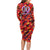 Personalised Trinidad and Tobago Cricket Knight Riders Long Sleeve Bodycon Dress Trinbago’s Thunder Charge